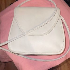 Vintage coach white crossbody